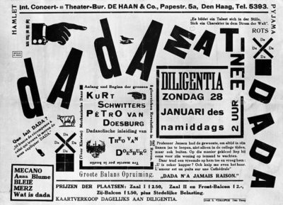 Theo van Doesburg, Poster for Dada Matinée, 1923