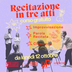 Recitazione in tre atti | Corso ai Carichi Sospesi